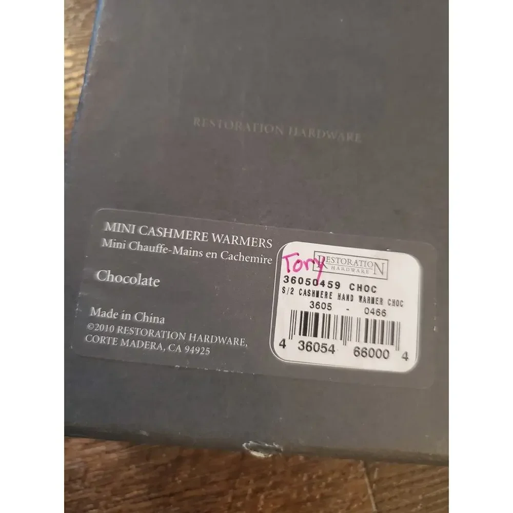 Restoration Hardware Mini Cashmere Warmers (Mittens)